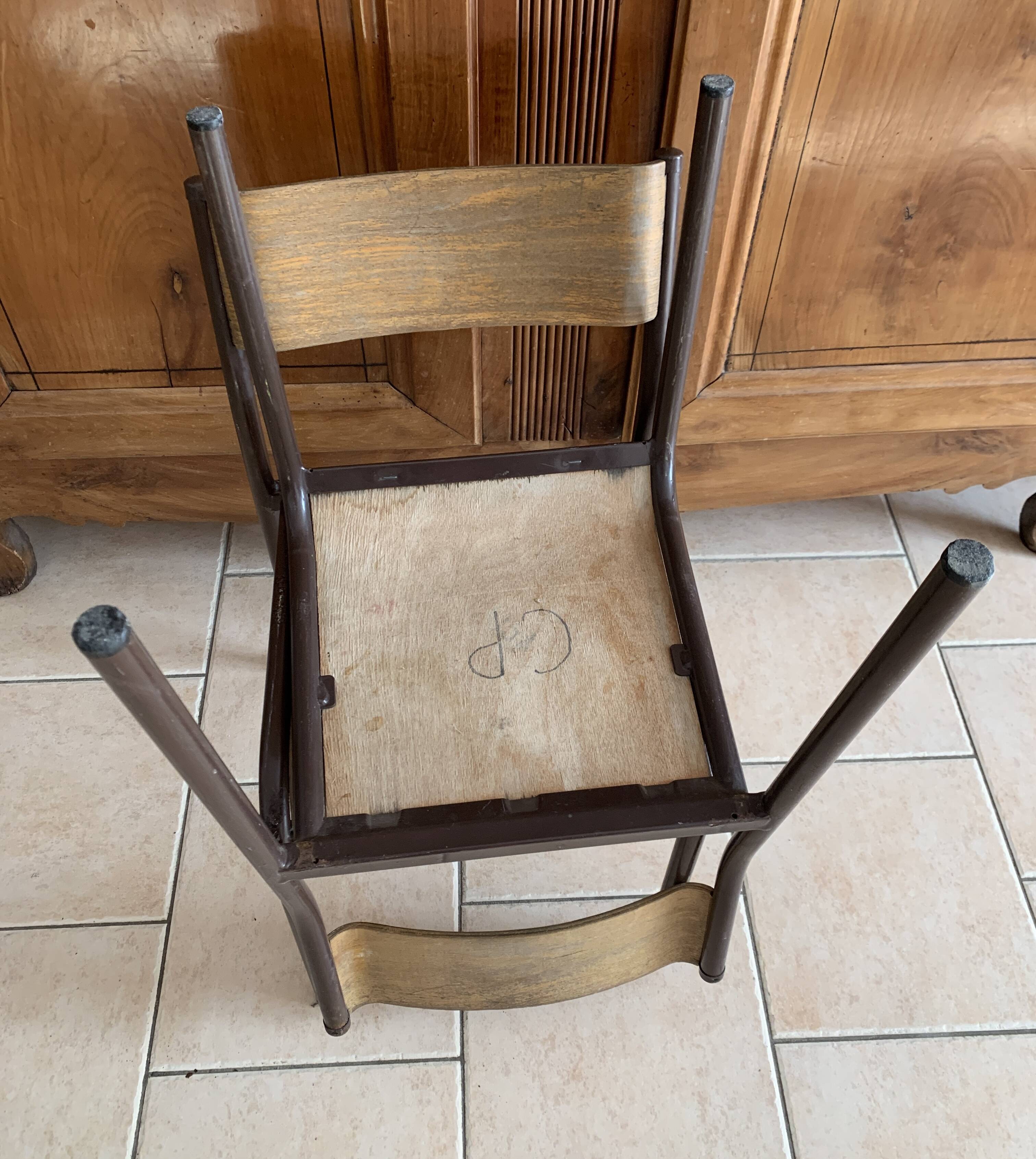 Vintage school chairs