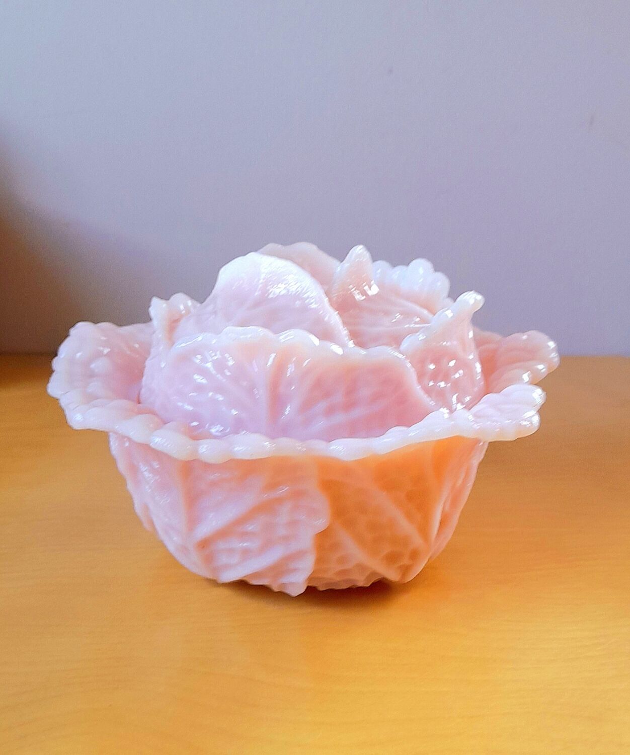 Art Nouveau opaline cabbages