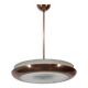 Lustre « ovni » des années 1930 en finition cuivre par josef hurka, tchécoslovaquie