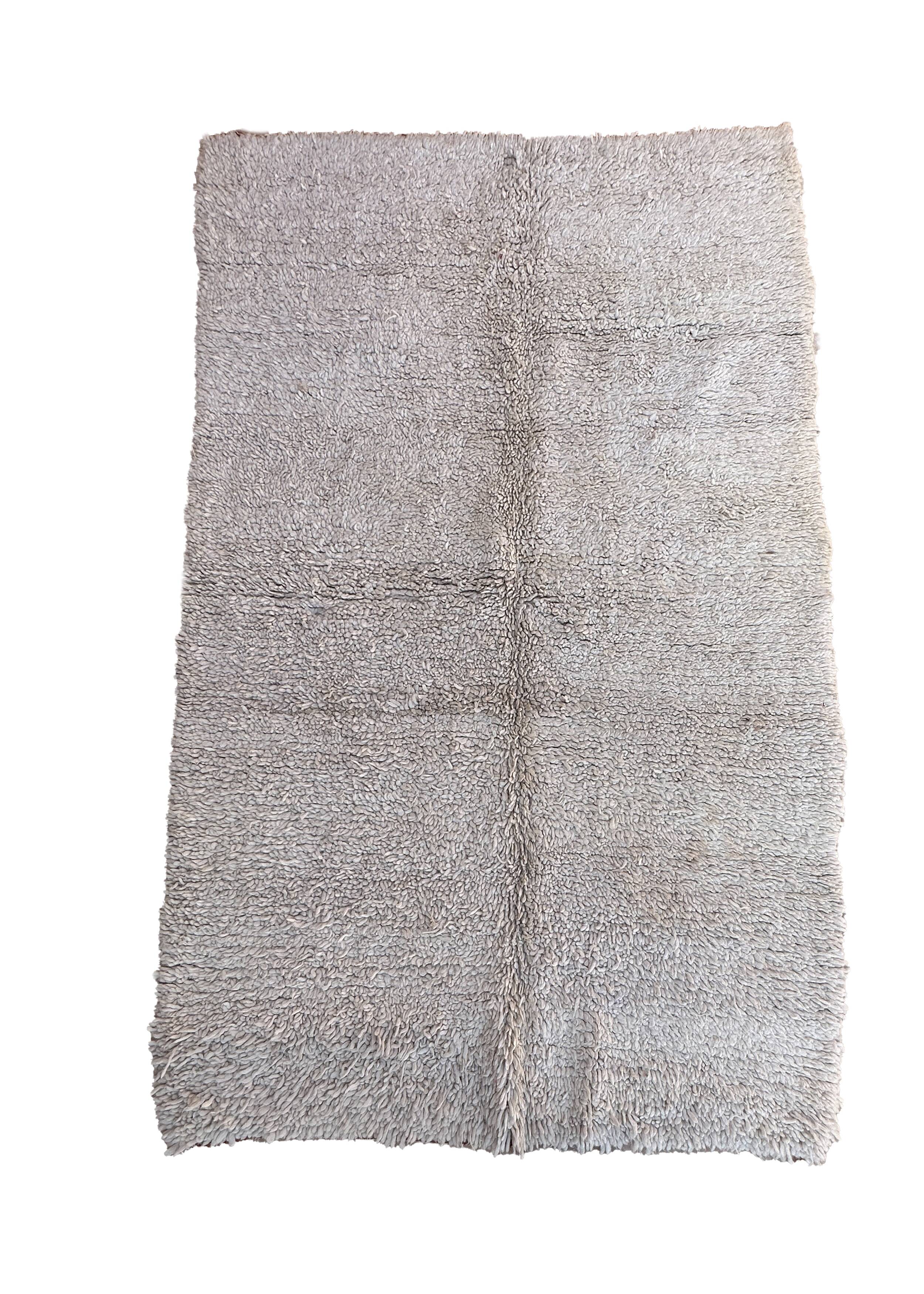 Beni Ourain Moroccan rug white - 238 x 157 cm