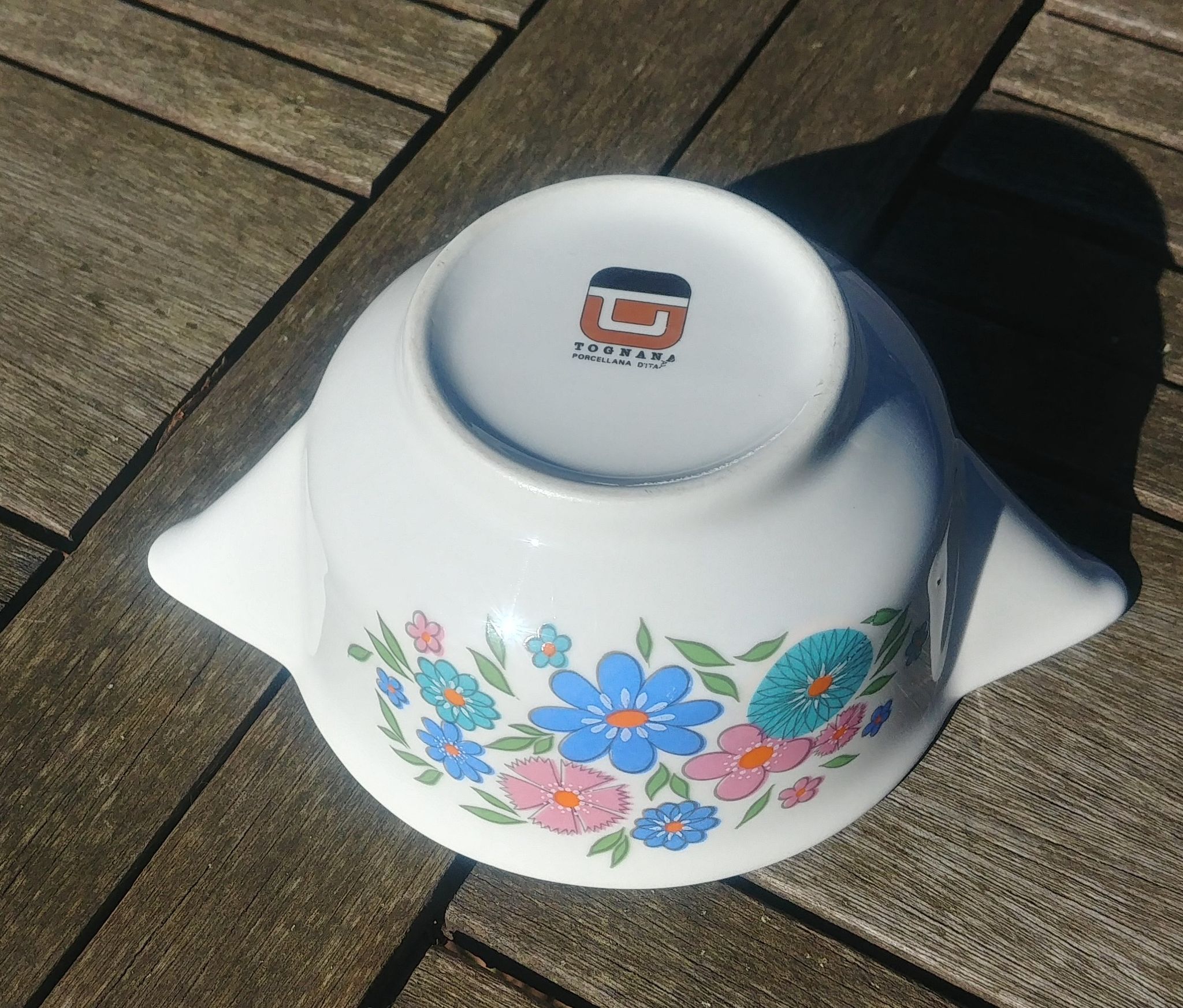 Serving bowl/saucière in porcelain Vintage 70s from Tognana