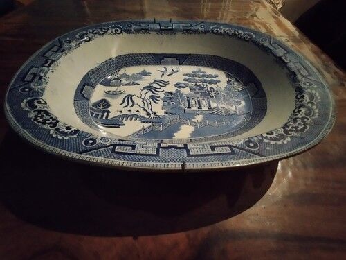 Plateau Centre de Table Antique Compagnie L'Inde Angleterre XIX Seconde