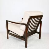 Beige boucle Lounge Chair by Z. Baczyk, 1970s