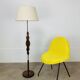 Scandinavian teak and brass floor lamp, 1960s