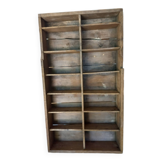 Wooden shelf drawer box