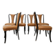 Set of 6 dining chairs by Vittorio Dassi from the 1950s