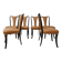Set of 6 dining chairs by Vittorio Dassi from the 1950s