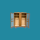Parisian wardrobe art deco 1930 removable wardrobe beech solid