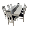 Dining table with wooden chairs