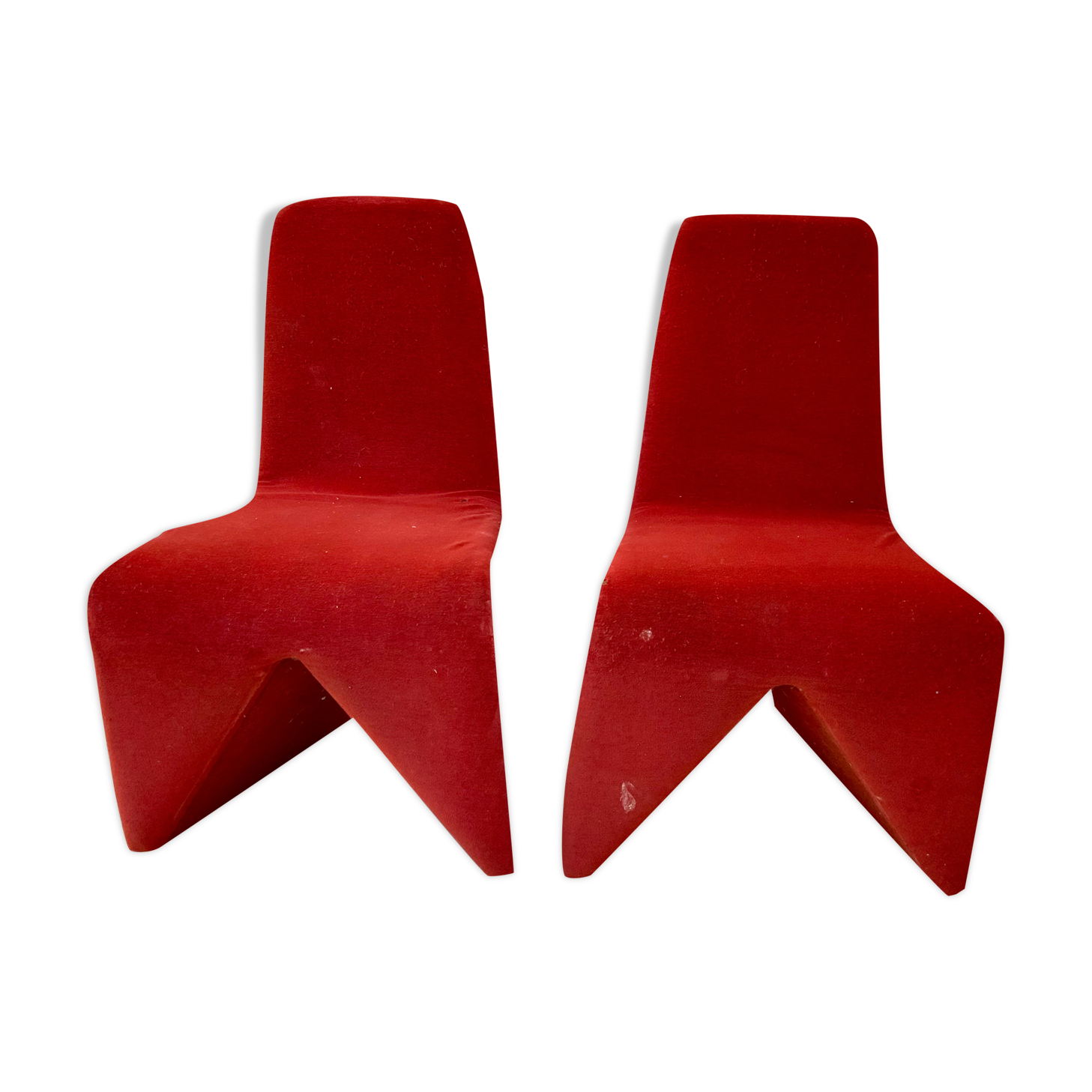 Pair of 1960s/70s fabric seats