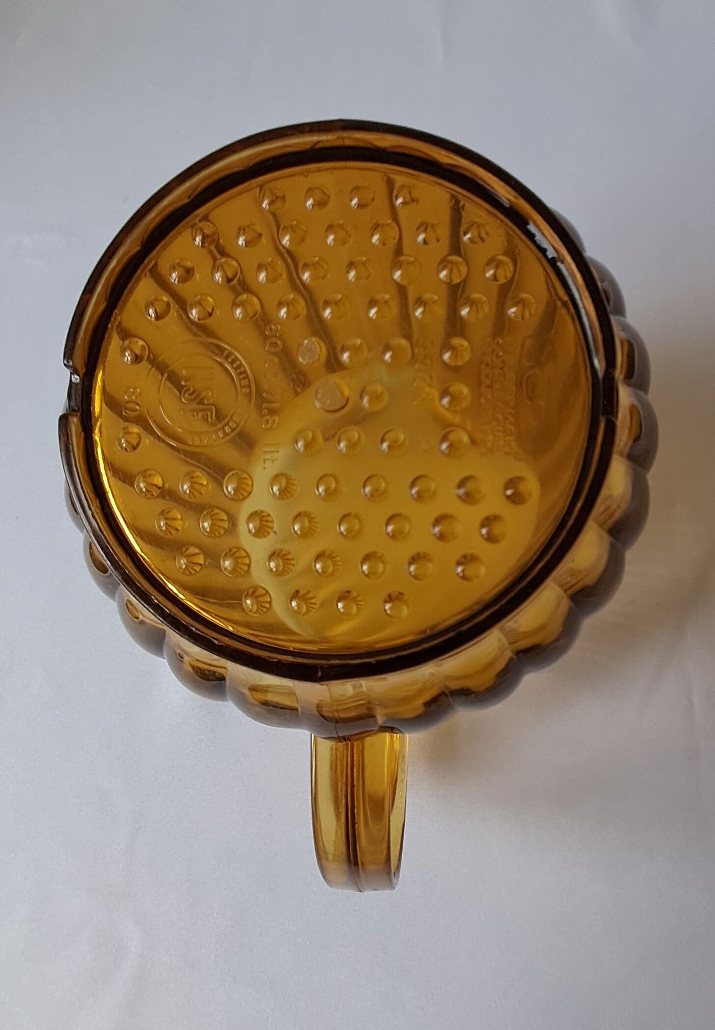 Amber polycarbonate jug. Vintage