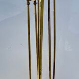 Brass fireplace tool set