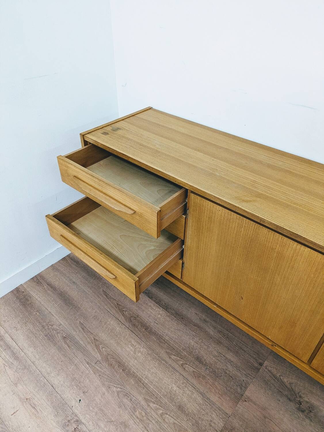 Vintage Scandinavian wooden sideboard