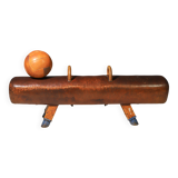 Large Vintage Leather Medicine Ball
