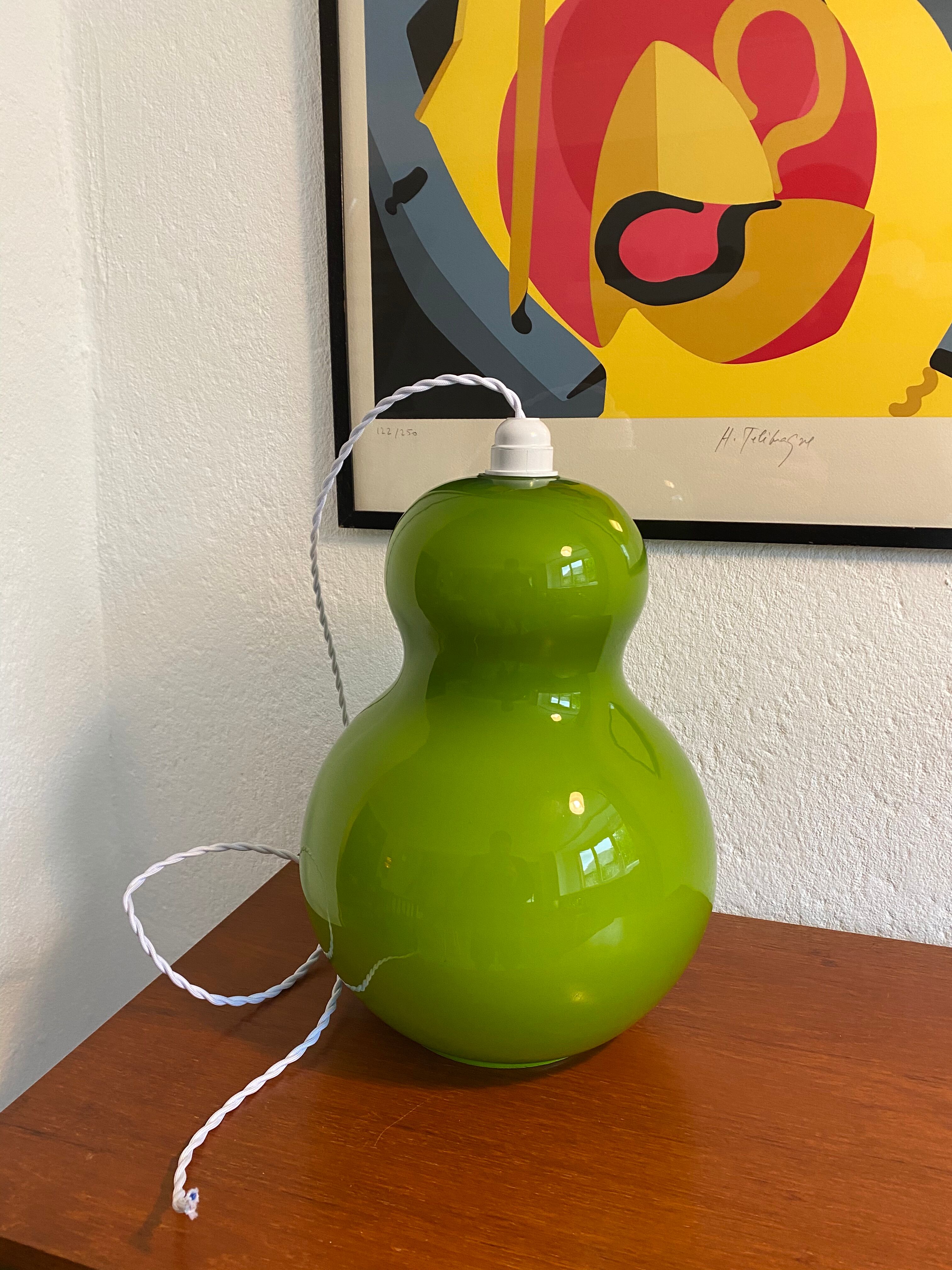 Vintage opaline suspension