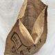 Vintage jute bag coffee Ivory Coast size: height -95cm- width -70cm-