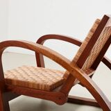 Fauteuil + Ottoman Francis Jourdain France années 1920