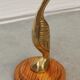 Cormoran vintage en laiton sur socle