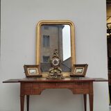 Louis XVI style flat desk in 19th century mahogany