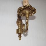 French Bronze Single Wall Sconce  Mid Century Single Light Fixture 5412