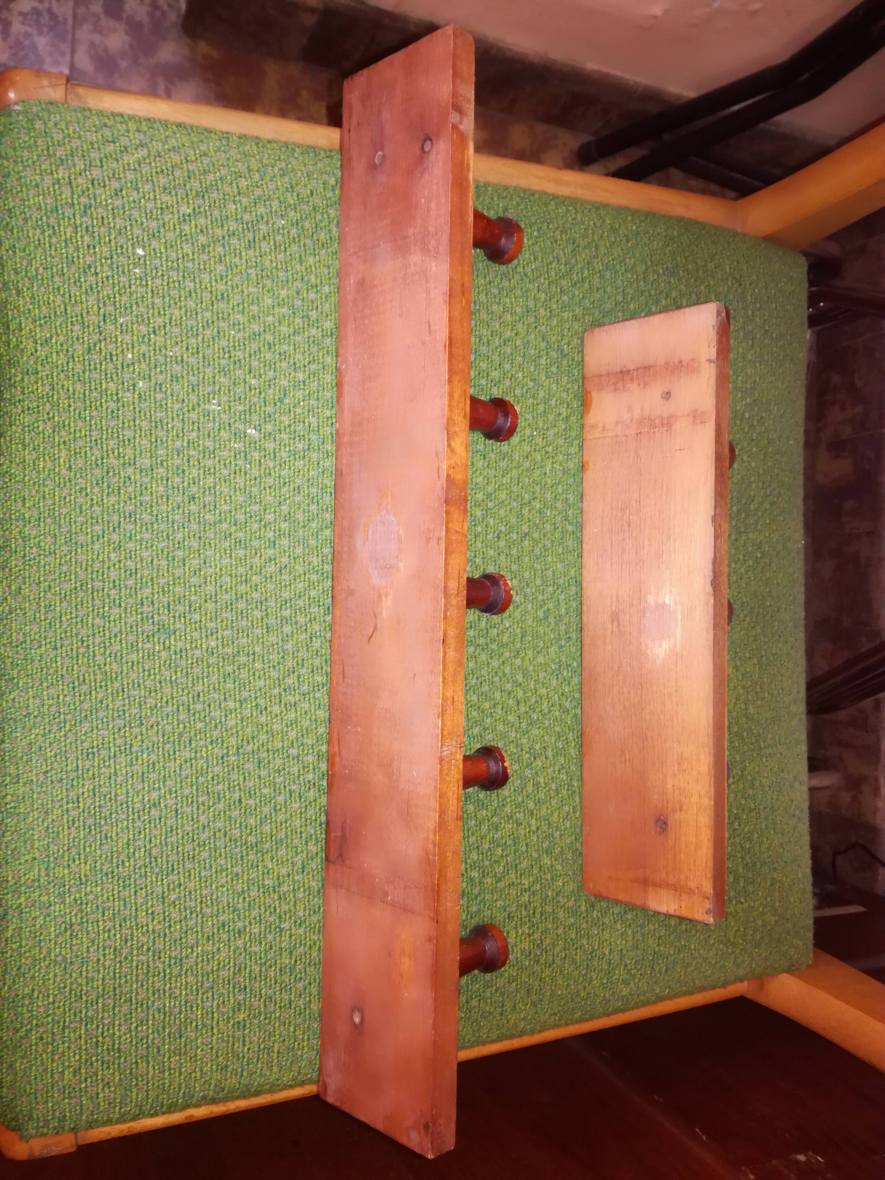 Ensemble de portemanteaux en bois vintage