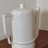Small coffee maker with floral decoration