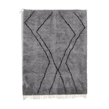Tapis marocain moderne gris 300x240cm