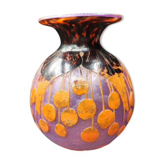 Vase cerises, Le verre francais