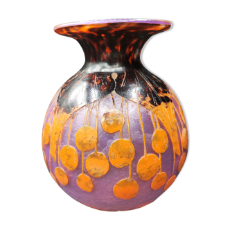 The french glass vase "cherries"