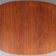 Table à manger vintage ovale en noyer 1960 Suède