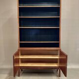 Large modular bookcase Scandinavian design 1950.