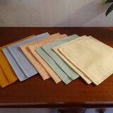 10 napkins Anne de Solène different colors 43 x 43 cm