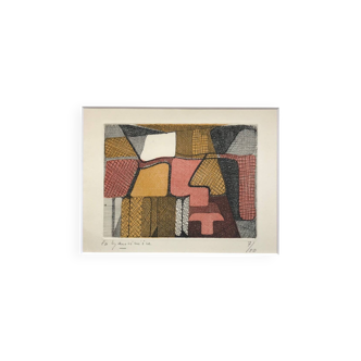 Elisabeth de la mauviniere 1905-2007. etching aquatint signed.