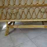 Rattan chest of drawers