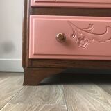 Art Deco chest of drawers and terracotta