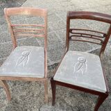 4 chairs signed M Hirch from the 50s/60s.