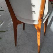 Vintage 1950s 60s dining room chair with tapered legs