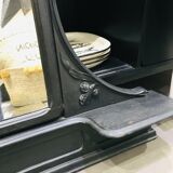 Fifth wheel console and art deco mirror