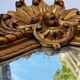Antique wall mirror in carved gilded wood, Louis XV style, 19th century, 98 x 57 cm.