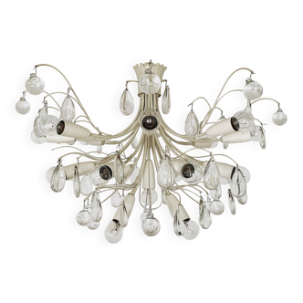 Lustre Flush en Verre Cristal par Vereinigte Werkstätten Munich