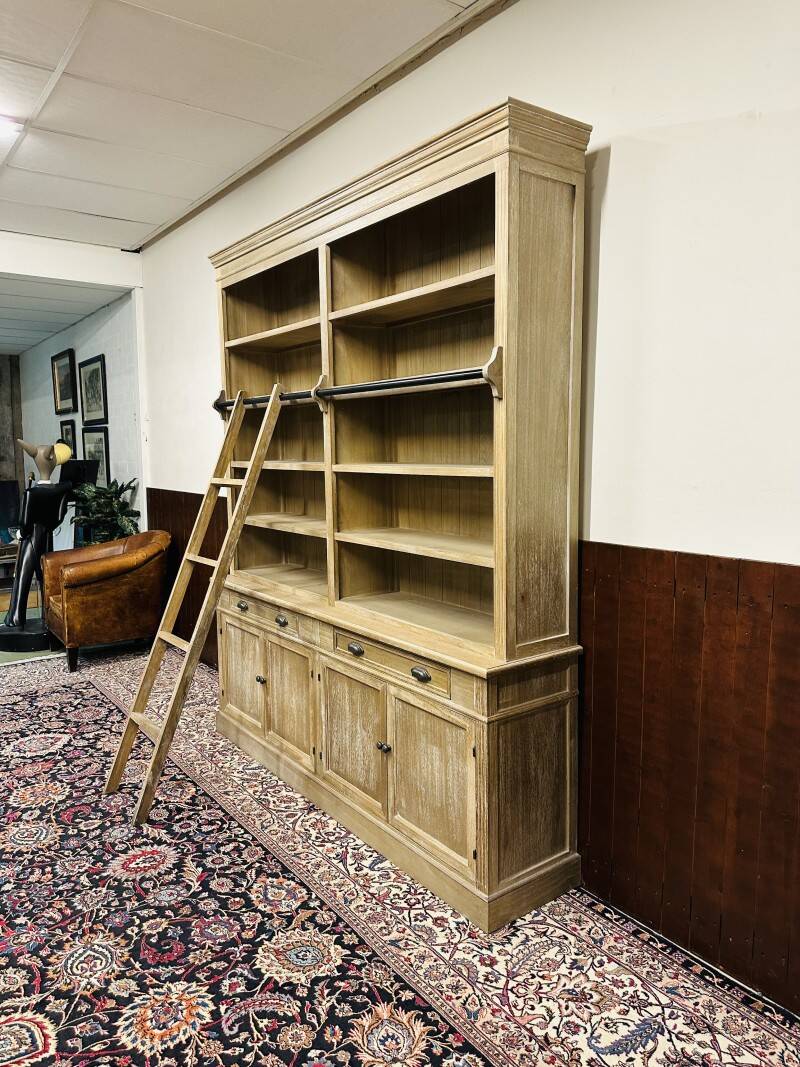 Country Pale Oak Look Bookcase