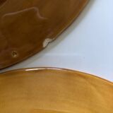 6 assiettes creuses ADP Luxceram ocre jaune Vintage