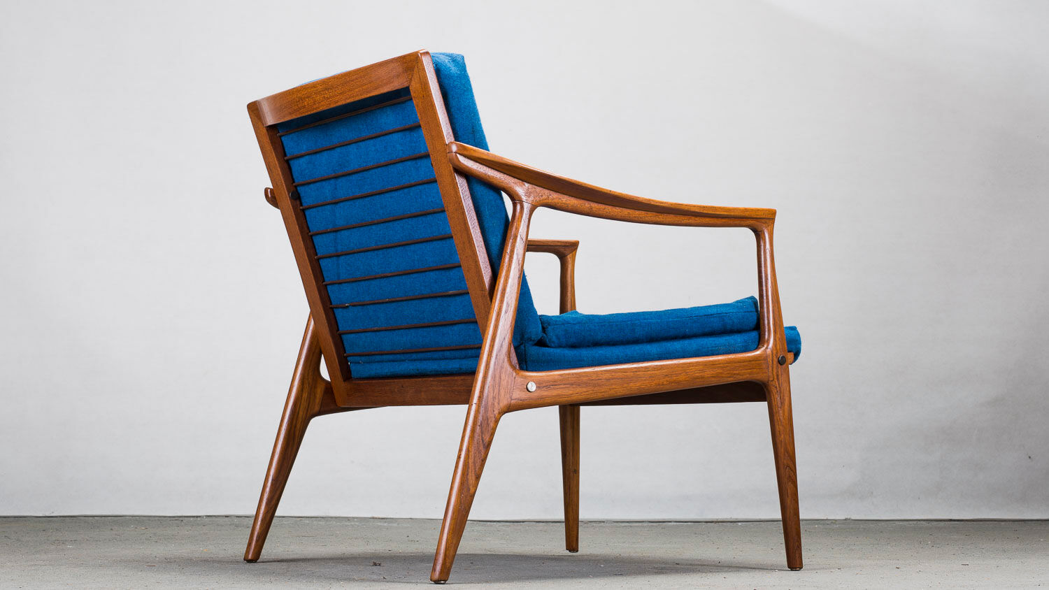 Danish teak framed lounge chair, 1960s
