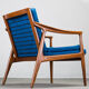 Danish teak framed lounge chair, 1960s