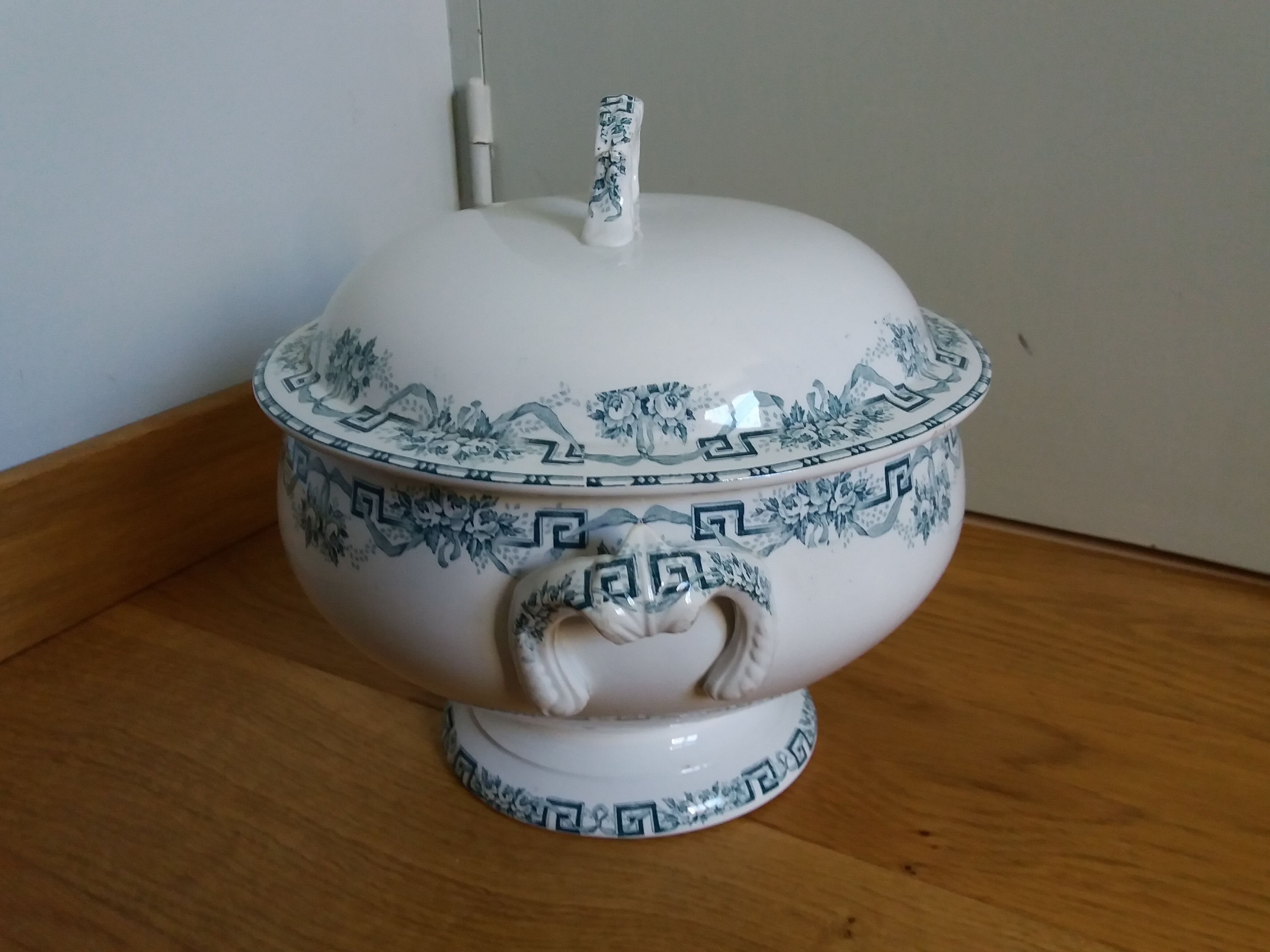 Iron Earth Soup Tureen Moulin des Loups and Hamage Athens Model