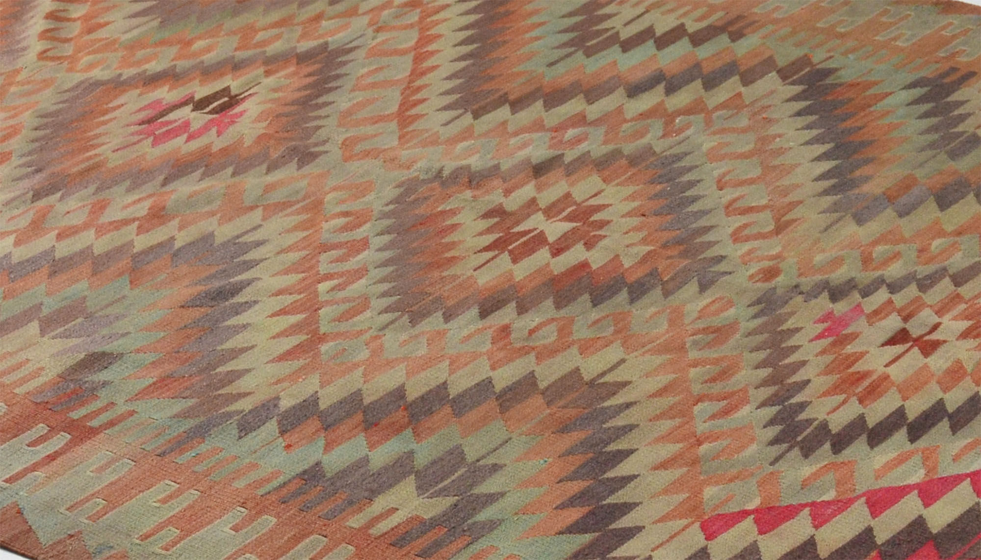 Anatolian handmade kilim rug 310 cm x 178 cm