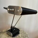 Black and chrome desk lamp model 71 by JUMO, France, 1960s.