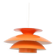 Orange Scandinavian lamp, 1970s