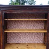 Louis XIII wardrobe in solid walnut