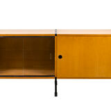 Ash and metal sideboard, A.R.P. design, Minvielle edition, 1950s